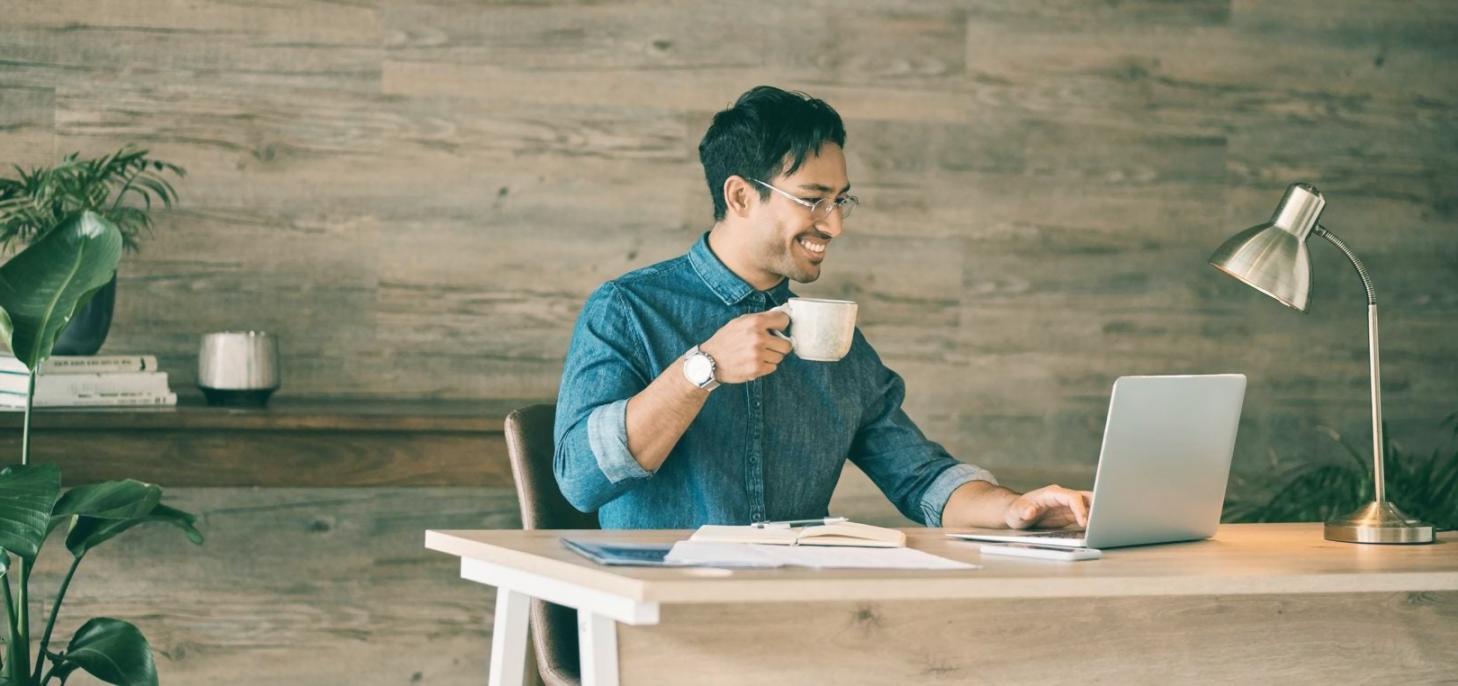 Financial analysis workspace with industry data and market research materials